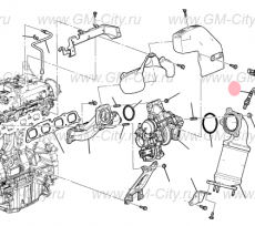 Датчик кислородный выхлопной системы передний Cadillac ATS