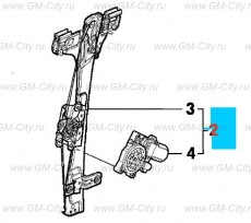 Стеклоподъемник окна передней боковой двери Chevrolet Cobalt
