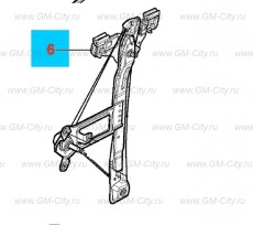 Стеклоподъемник задней окна боковой двери Chevrolet Cobalt