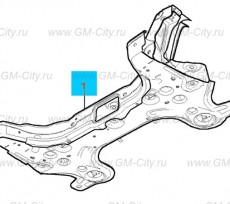 Рама трансмиссии и передней подвески Chevrolet Cobalt