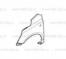 Крыло переднее левое Chevrolet Cobalt