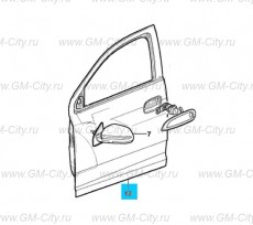 Боковая дверь передняя Chevrolet Cobalt