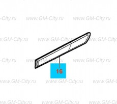 Молдинг задней боковой двери Chevrolet Cobalt