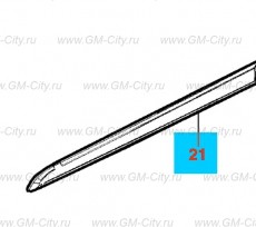 Молдинг передней боковой двери Chevrolet Cobalt