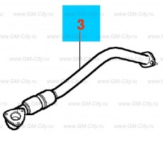 Трубка выпуска Chevrolet Cobalt
