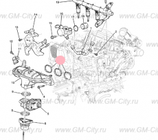 Прокладка впускного коллектора Chevrolet TrailBlazer III
