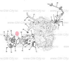 Прокладка помпы Chevrolet TrailBlazer III