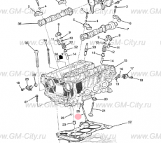 Клапан выпускной Chevrolet TrailBlazer III