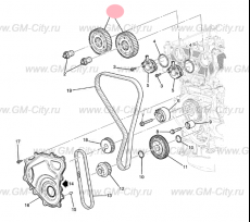 Шестерня распредвала Chevrolet TrailBlazer III