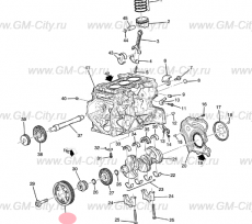 Шкив коленвала Chevrolet TrailBlazer III