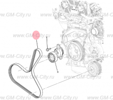 Ремень приводной Chevrolet TrailBlazer III