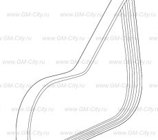 Ремень приводной (без кондиц.) Chevrolet Aveo T300