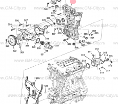 Крышка грм передняя Chevrolet Volt I
