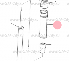 Пыльник амортизатора заднего Chevrolet TrailBlazer III