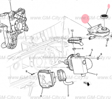 Бачок тормозной жидкости Chevrolet TrailBlazer III