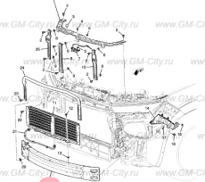 Усилитель бампера переднего Chevrolet TrailBlazer III