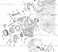 Шкив помпы Chevrolet Traverse II