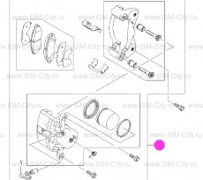 Суппорт задний правый Chevrolet Lacetti