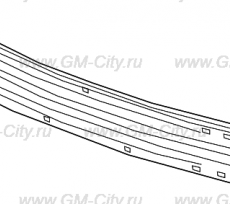 Усилитель бампера переднего Chevrolet Traverse II