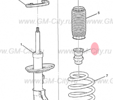 Отбойник амортизатора переднего Chevrolet Traverse II