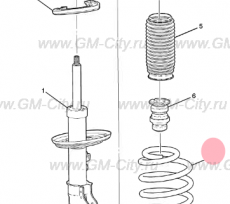 Пружина передняя Chevrolet Traverse II