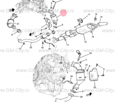 Катализатор правый Chevrolet Traverse II