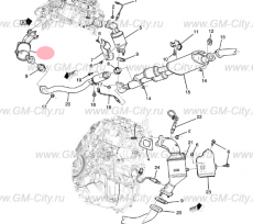 Катализатор левый Chevrolet Traverse II