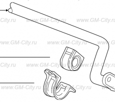 Стабилизатор устойчивости задний Chevrolet Traverse II