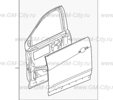 Дверь передняя правая Chevrolet Traverse II