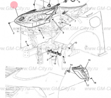Фара правая Chevrolet Volt II