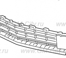 Решетка бампера переднего Chevrolet Traverse II