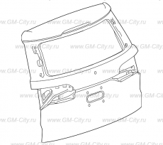 Крышка багажника (дверь) Chevrolet Traverse II