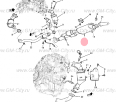 Глушитель передний Chevrolet Traverse II