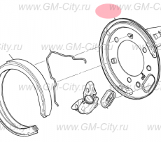 Плата стояночного тормоза левая Cadillac SRX І