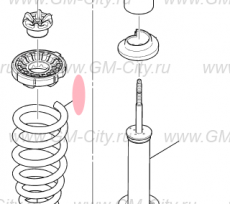 Пружина передняя Cadillac SRX І