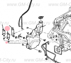 Насос стеклоомывателя заднего Cadillac SRX І
