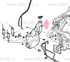 Бачок стеклоомывателя Cadillac SRX І