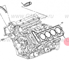 Прокладка головки блока цилиндров правая Cadillac SRX І