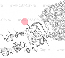 Крышка цепи грм Cadillac SRX І