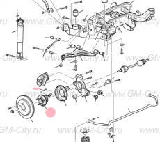 Ступица задняя Cadillac SRX І