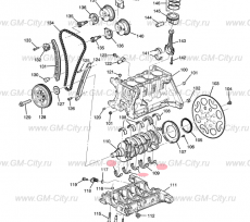 Комплект подшипников коленвала 1.4 Chevrolet Volt I