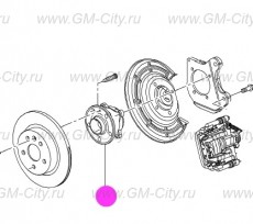 Ступица задняя j67 Chevrolet Cruze