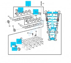 Головка блока цилиндров 2.4l Chevrolet Captiva C100