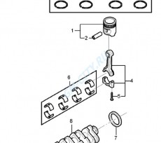 Кольца поршневые (0.5)комплект 2.4 Chevrolet Captiva C100