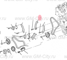 Направляющая цепи грм передней правая Chevrolet Captiva C100