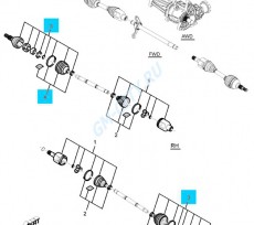 Шрус наружний с абс Chevrolet Captiva C100