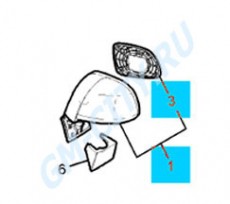 Зеркальный элемент правый Chevrolet Captiva C100