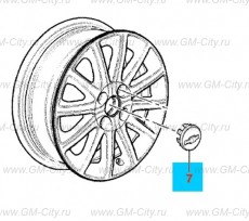 Крышка облицовка колеса Chevrolet Cobalt