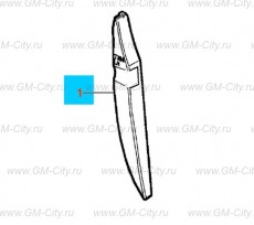 Изолятор переднего крыла задний Chevrolet Cobalt