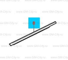 Уплотнительный пояс наружного окна передней боковой двери Chevrolet Cobalt